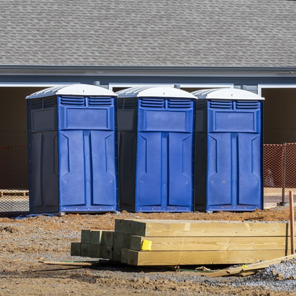 are there any restrictions on where i can place the portable restrooms during my rental period in Grady Alabama